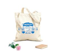 AILOONG Borsa tote in tela Scienza Chimica Laboratorio Parole Scoperte Sostanze Reazioni Tessuto spesso 340g/m² Sostituisce lo zaino scolastico