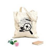 AILOONG Borsa tote in tela Scienziato di chimica della scuola di scienze Tessuto spesso 12 once Sostituisce lo zaino scolastico 35x40cm Grande