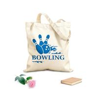 AILOONG Borse a mano in poliestere e cotone Centro di intrattenimento sportivo e bowling Tessuto spesso 340g/m² Utilizzabile come trousse per il trucco