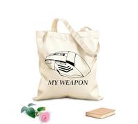 AILOONG Borse a mano in poliestere e cotone Citazione dell'utente del mouse del computer Videogioco Tessuto spesso 12 once Utilizzabile come trousse per il trucco 25x30cm Piccola