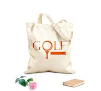 AILOONG Borse a mano in poliestere e cotone Golf Parola Golfista Sport Gioco Bello Fan Tessuto spesso 340g/m² Utilizzabile come trousse per il trucco