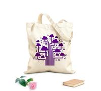 AILOONG Borse a mano in poliestere e cotone Internet Cloud Tecnologia Comunicazione IT Tessuto spesso 340g/m² Utilizzabile come trousse per il trucco