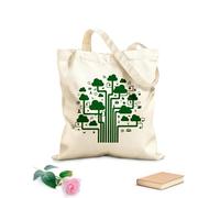 AILOONG Borse a mano in poliestere e cotone Internet Cloud Tecnologia Comunicazione IT Tessuto spesso 340g/m² Utilizzabile come trousse per il trucco