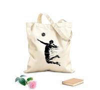 AILOONG Borse a mano in poliestere e cotone Palla da gioco per giocatori di pallavolo Tessuto spesso 12 once Utilizzabile come trousse per il trucco 35x40cm Grande