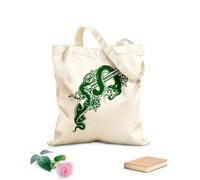 AILOONG Borse a mano in poliestere e cotone Pistola Serpente Fucile Arma Fiore Animale Tessuto spesso 340g/m² Utilizzabile come trousse per il trucco