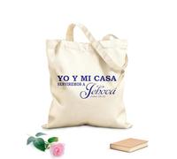 AILOONG Borse a mano in poliestere e cotone Quanto a me e alla mia casa, serviremo il Signore (Versetto biblico) Tessuto spesso 340g/m² Utilizzabile come trousse per il trucco