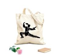 AILOONG Borse a mano in poliestere e cotone Tessuto spesso 12 once Arti marziali Karate Sport appello Ragazza Combattimento Utilizzabile come trousse per il trucco 31x36cm Media