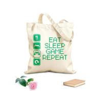 AILOONG Borse a mano in poliestere e cotone Tessuto spesso 340g/m² Videogioco Gioco Stile di vita Citazione Utilizzabile come trousse per il trucco