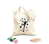 AILOONG Borse a mano in poliestere e cotone Uomo che arrampica al chiuso Tessuto spesso 12 once Utilizzabile come trousse per il trucco 31x36cm Media