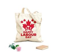 AILOONG Borse a tracolla in tela di cotone Buon Labor Day canadese con Canada Leaf Tessuto spesso 340g/m² Utilizzabile come borsa porta attrezzi