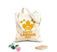AILOONG Borse a tracolla in tela di cotone Buon Labor Day canadese con Canada Leaf Tessuto spesso 340g/m² Utilizzabile come borsa porta attrezzi