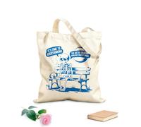 AILOONG Borse a tracolla in tela di cotone È tempo di ripensare all'arte di creare problemi che non esistevano Tessuto spesso 340g/m² Utilizzabile come borsa porta attrezzi