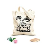 AILOONG Borse a tracolla in tela di cotone È tempo di ripensare all'arte di creare problemi che non esistevano Tessuto spesso 12 once Utilizzabile come borsa porta attrezzi 25x30cm Piccola