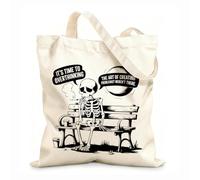 AILOONG Borse a tracolla in tela di cotone È tempo di ripensare all'arte di creare problemi che non esistevano Tessuto spesso 12 once Utilizzabile come borsa porta attrezzi 31x36cm Media