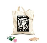 AILOONG Borse a tracolla in tela di cotone Manifesto degli operatori sanitari del mondo Tessuto spesso 12 once Utilizzabile come borsa porta attrezzi 25x30cm Piccola