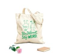 AILOONG Borse a tracolla in tela di cotone Rimani diverso, rimani strano Tessuto spesso 340g/m² Utilizzabile come borsa porta attrezzi