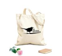 AILOONG Borse a tracolla in tela di cotone Simbolo dell'indipendenza del Texas: il tordo beffardo settentrionale Tessuto spesso 12 once Utilizzabile come borsa porta attrezzi 31x36cm Media