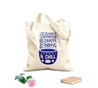 AILOONG Borse a tracolla in tela di cotone Tè al caffè Tessuto spesso 340g/m² Utilizzabile come borsa porta attrezzi