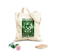 AILOONG Borse a tracolla in tela di cotone Tè al caffè Tessuto spesso 340g/m² Utilizzabile come borsa porta attrezzi