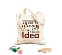 AILOONG Borse a tracolla in tela di cotone Tè al caffè Tessuto spesso 340g/m² Utilizzabile come borsa porta attrezzi