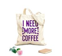 AILOONG Borse a tracolla in tela di cotone Tè al caffè Tessuto spesso 340g/m² Utilizzabile come borsa porta attrezzi