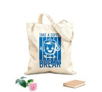 AILOONG Borse a tracolla in tela di cotone Tè al caffè Tessuto spesso 340g/m² Utilizzabile come borsa porta attrezzi