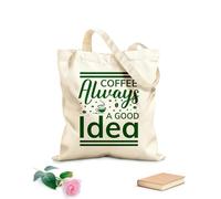 AILOONG Borse a tracolla in tela di cotone Tè al caffè Tessuto spesso 340g/m² Utilizzabile come borsa porta attrezzi