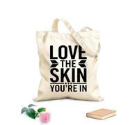 AILOONG Borse a tracolla in tela di cotone Tu sei la tua massima priorità Tessuto spesso 12 once Utilizzabile come borsa porta attrezzi 35x40cm Grande