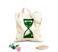 AILOONG Borse da donna in tela di cotone clessidra mistica con arte della sabbia galattica Tessuto spesso 340g/m² Materiale delicato sulla pelle