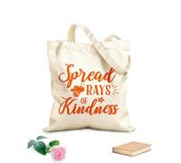 AILOONG Borse da donna in tela di cotone Diffondi la luce della gentilezza con citazioni divertenti sulle api Tessuto spesso 340g/m² Materiale delicato sulla pelle