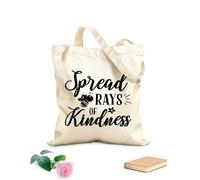 AILOONG Borse da donna in tela di cotone Diffondi la luce della gentilezza con citazioni divertenti sulle api Tessuto spesso 12 once Materiale delicato sulla pelle 35x40cm Grande