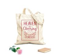 AILOONG Borse da donna in tela di cotone Il cielo ti applaude oggi, domani e per sempre. Versetti biblici dei proverbi cristiani. Tessuto spesso 340g/m² Materiale delicato sulla pelle