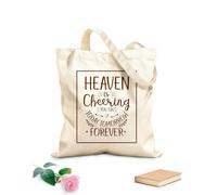 AILOONG Borse da donna in tela di cotone Il cielo ti applaude oggi, domani e per sempre. Versetti biblici dei proverbi cristiani. Tessuto spesso 340g/m² Materiale delicato sulla pelle