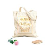 AILOONG Borse da donna in tela di cotone Il cielo ti applaude oggi, domani e per sempre. Versetti biblici dei proverbi cristiani. Tessuto spesso 340g/m² Materiale delicato sulla pelle