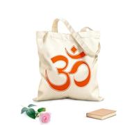 AILOONG Borse da donna in tela di cotone Il simbolo om è utilizzato nella meditazione e nei rituali, così come nella spiritualità e nella filosofia Tessuto spesso 340g/m²