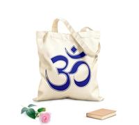 AILOONG Borse da donna in tela di cotone Il simbolo om è utilizzato nella meditazione e nei rituali, così come nella spiritualità e nella filosofia Tessuto spesso 340g/m²