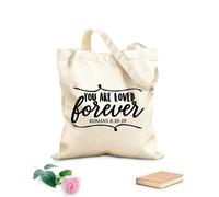 AILOONG Borse da donna in tela di cotone sei amato per sempre Tessuto spesso 12 once Materiale delicato sulla pelle 31x36cm Media