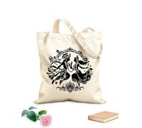 AILOONG Borse da donna in tela di cotone Tessuto spesso 12 once radha krishna legame eterno captu nell'arte Materiale delicato sulla pelle 31x36cm Media