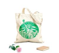 AILOONG Borse da donna in tela di cotone Tessuto spesso 340g/m² statua della libertà Materiale delicato sulla pelle