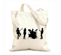 AILOONG Borse della spesa in poliestere e cotone Banda canora Tessuto spesso 12 once Riutilizzabile 35x40cm Grande