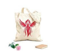 AILOONG Borse in tela con fantasia personalizzabile angelo custode celeste emblema serafico eleganza ali d'angelo Tessuto spesso 340g/m² Abbinabile agli abiti