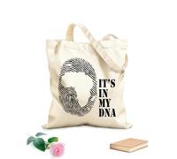 AILOONG Borse in tela con fantasia personalizzabile è nel mio mese di storia del DNA Tessuto spesso 12 once Abbinabile agli abiti 35x40cm Grande