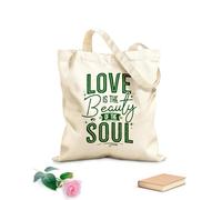 AILOONG Borse in tela con fantasia personalizzabile l'amore è la bellezza dell'anima Tessuto spesso 340g/m² Abbinabile agli abiti