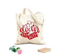 AILOONG Borse in tela stampate digitalmente citazioni di lettere per dottori, citazioni per infermieri, futuro medico, motivazione, ispirazione, tipografia Tessuto spesso 340g/m²