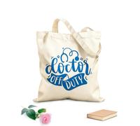 AILOONG Borse in tela stampate digitalmente citazioni di lettere per dottori, citazioni per infermieri, futuro medico, motivazione, ispirazione, tipografia Tessuto spesso 340g/m²