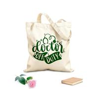 AILOONG Borse in tela stampate digitalmente citazioni di lettere per dottori, citazioni per infermieri, futuro medico, motivazione, ispirazione, tipografia Tessuto spesso 340g/m²