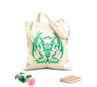 AILOONG Borse in tela stampate digitalmente immagini di diavoli design ragazzo diavolo diavolo Tessuto spesso 340g/m² Utilizzabile come trousse per il trucco