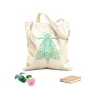 AILOONG Borse in tela stampate digitalmente mandala della falena elefante Tessuto spesso 340g/m² Utilizzabile come trousse per il trucco