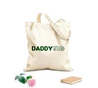 AILOONG Borse in tela stampate digitalmente papà ha bisogno di una birra tipografia citazione padre design Tessuto spesso 340g/m² Utilizzabile come trousse per il trucco