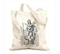 AILOONG Borse in tela stampate digitalmente Tessuto spesso 12 once Diana d'epoca Utilizzabile come trousse per il trucco 25x30cm Piccola